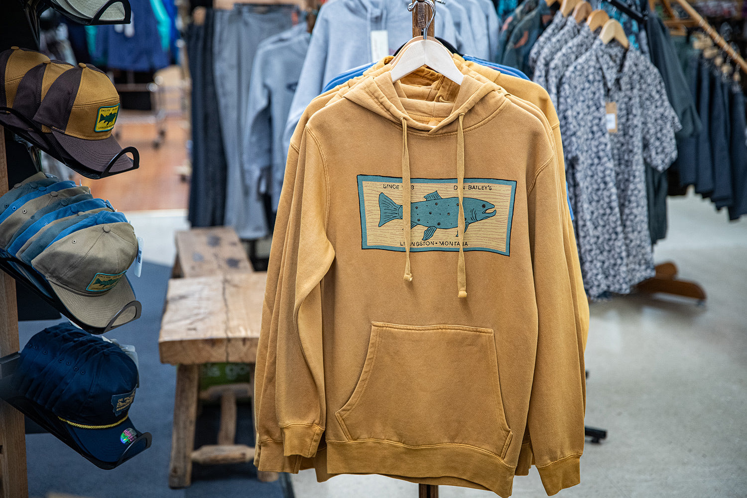 Ouray Pigment Dyed Hoody Wall Trout