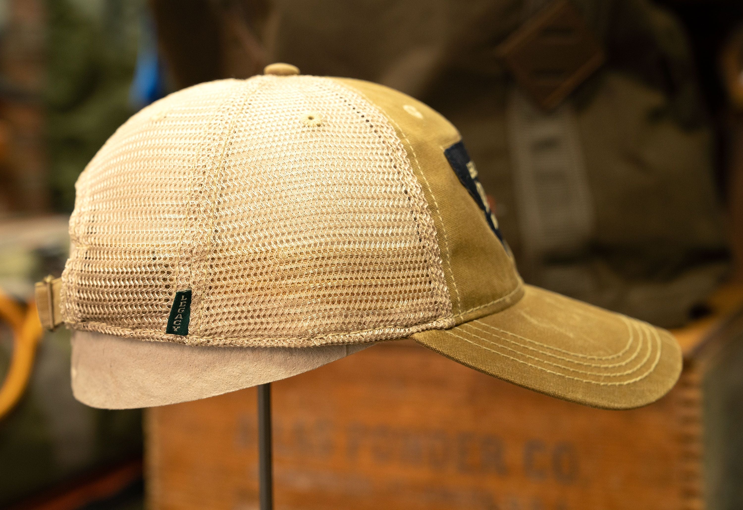 Ouray Waxed Cotton Tan/ Khaki Trucker Classic DB Patch