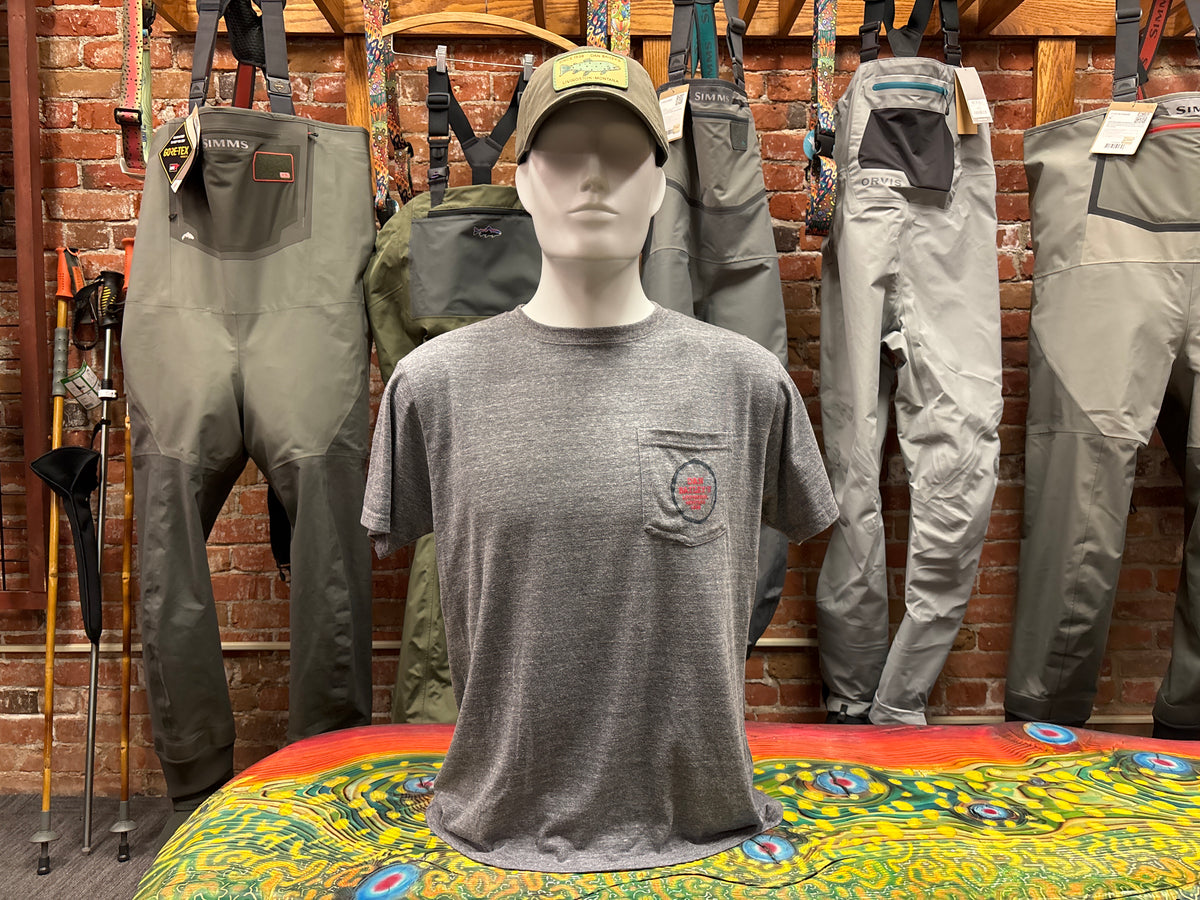 Dan Bailey's Wall Trout Pocket T-Shirt Heathered Gry