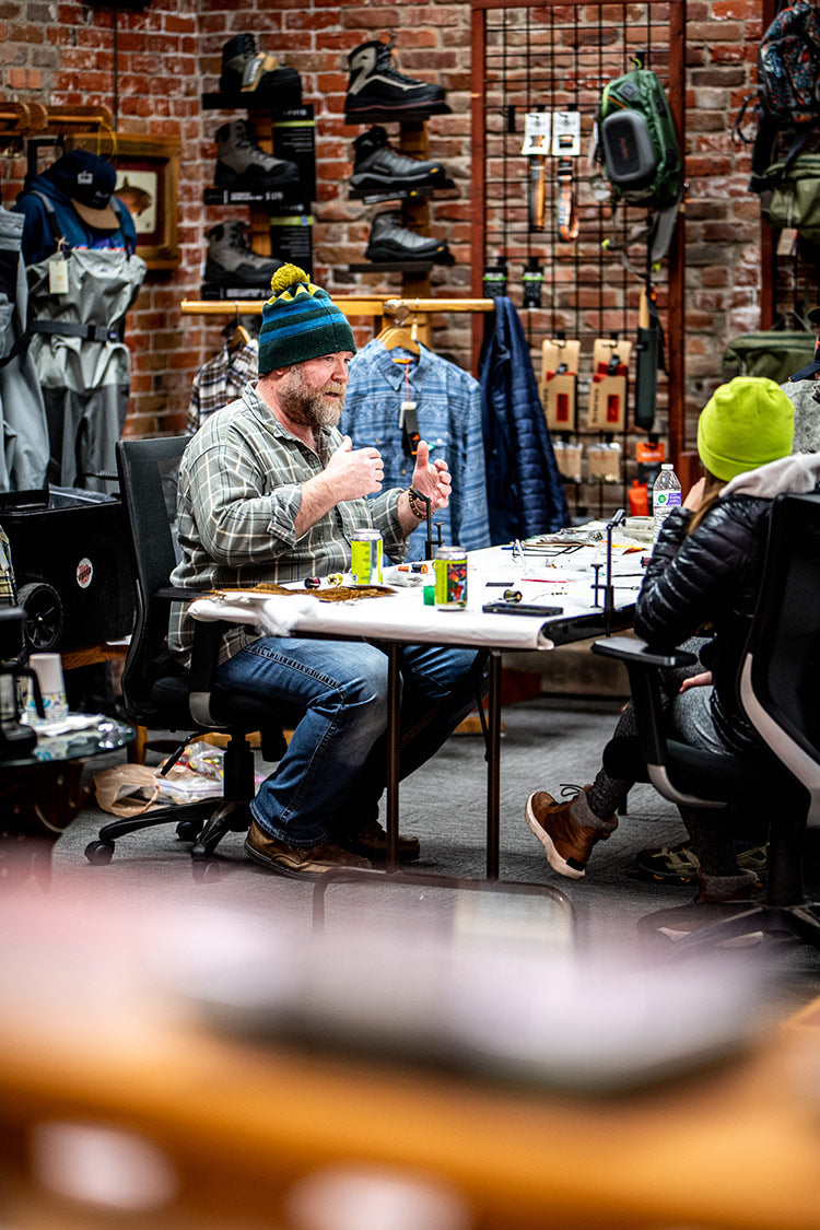 Dan Bailey's Outdoor Company fly tying class