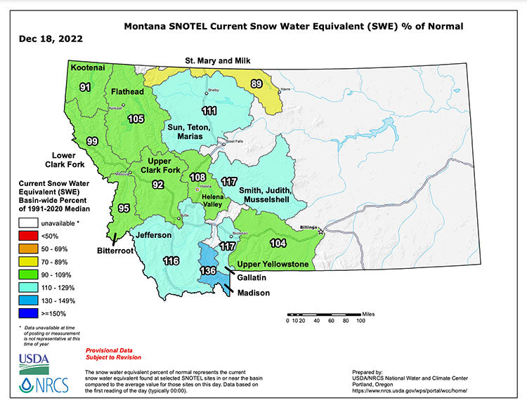 18 December, 2022 - Yellowstone River and Livingston Area Fly Fishing Report