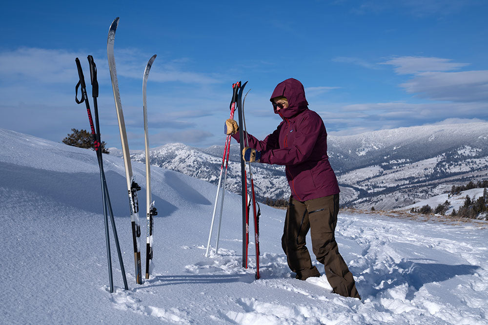 Cross country skiing in Yellowstone National Park