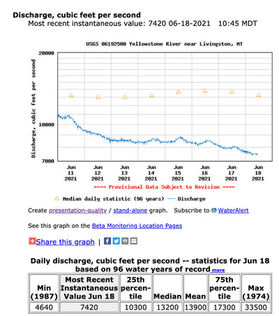 18 June, 2021 - Yellowstone River and Livingston Area Fly Fishing Report