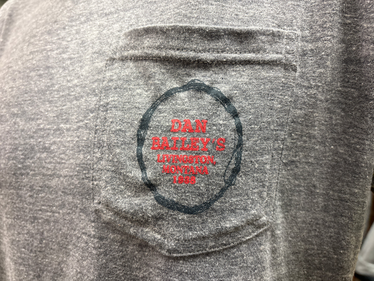 Dan Bailey's Wall Trout Pocket T-Shirt Heathered Gry