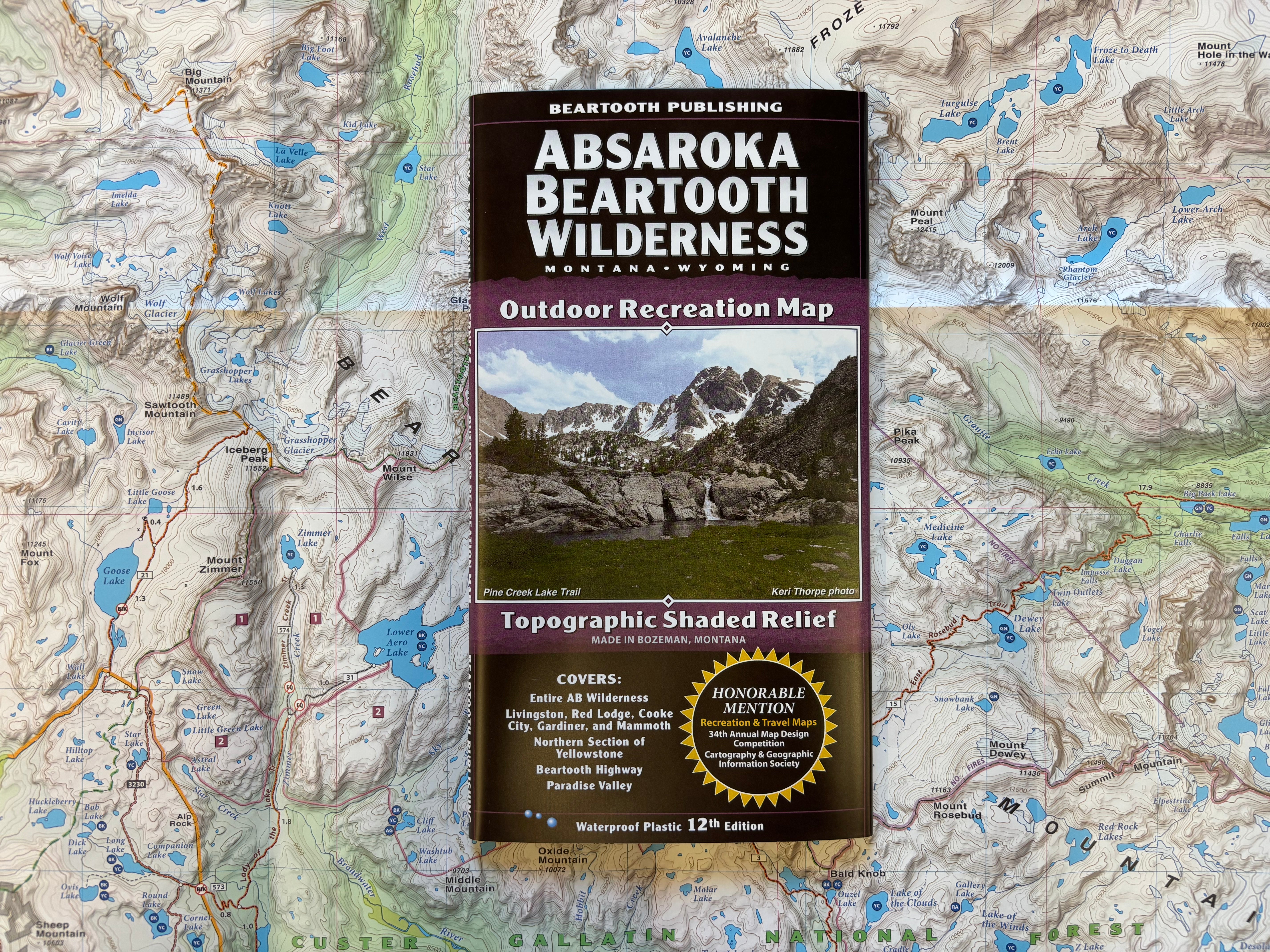 Beartooth Publishing Maps - Absaroka Beartooth Wilderness