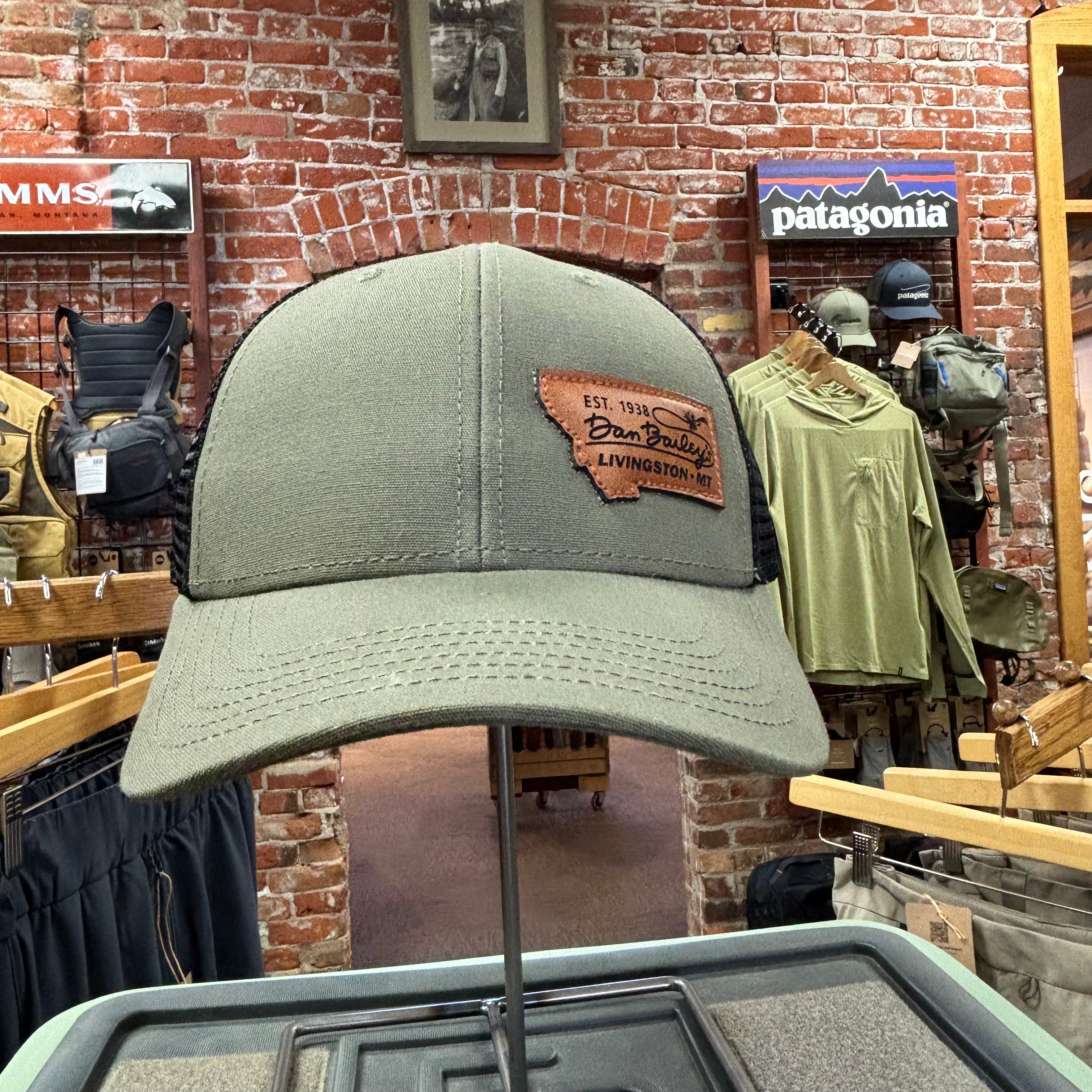 Dan Bailey's Lo-Pro Leather Montana Patch Snapback Trucker