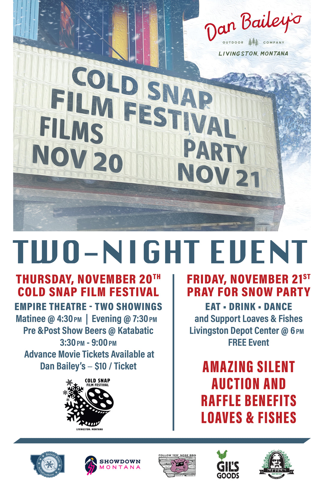 k*様 Y2K 2003年製 barrie film festival プリント Community Events – Dan Bailey's Fly Shop - est. 1938 Livingston