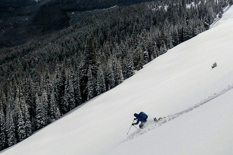 Backcountry skiing Montana